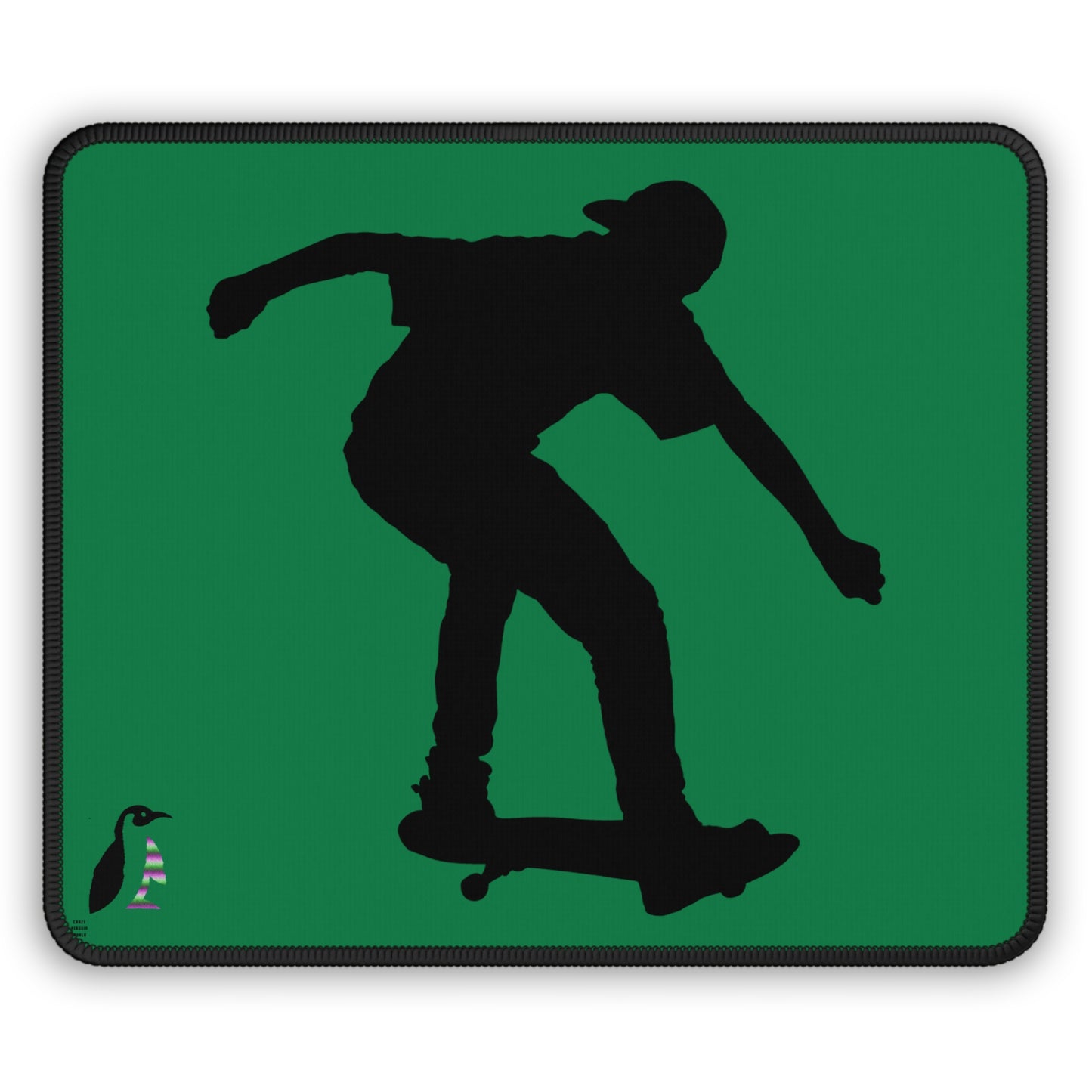 Gaming Mouse Pad: Skateboarding Dark Green