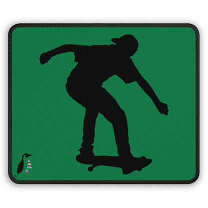 Gaming Mouse Pad: Skateboarding Dark Green