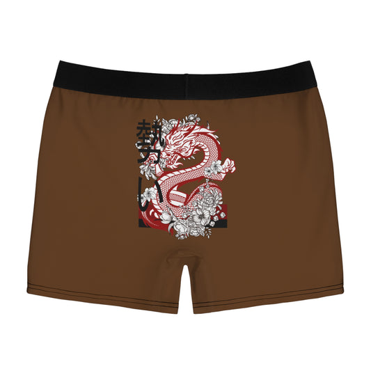 Men's Boxer Briefs: Dragons Brown