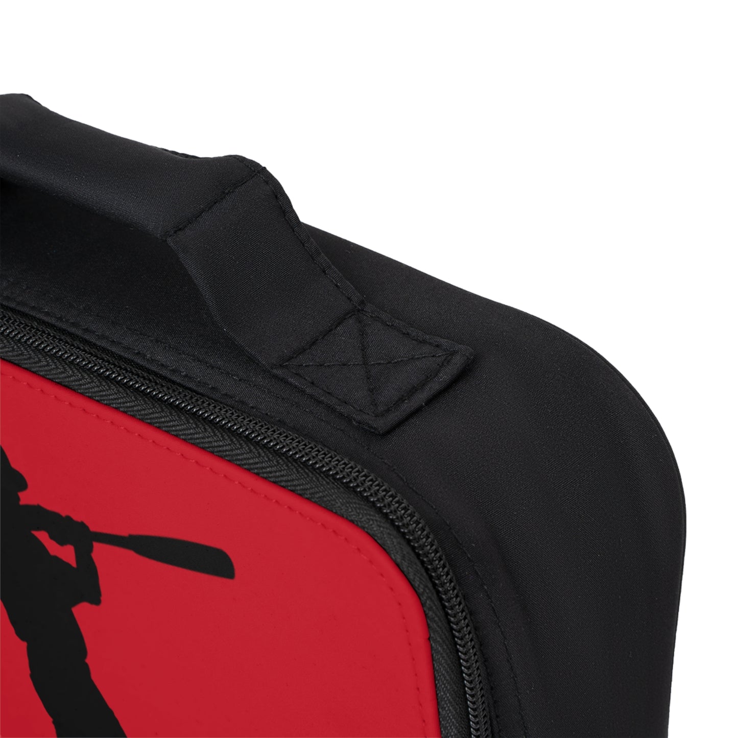 Lunch Bag: Baseball Dark Red