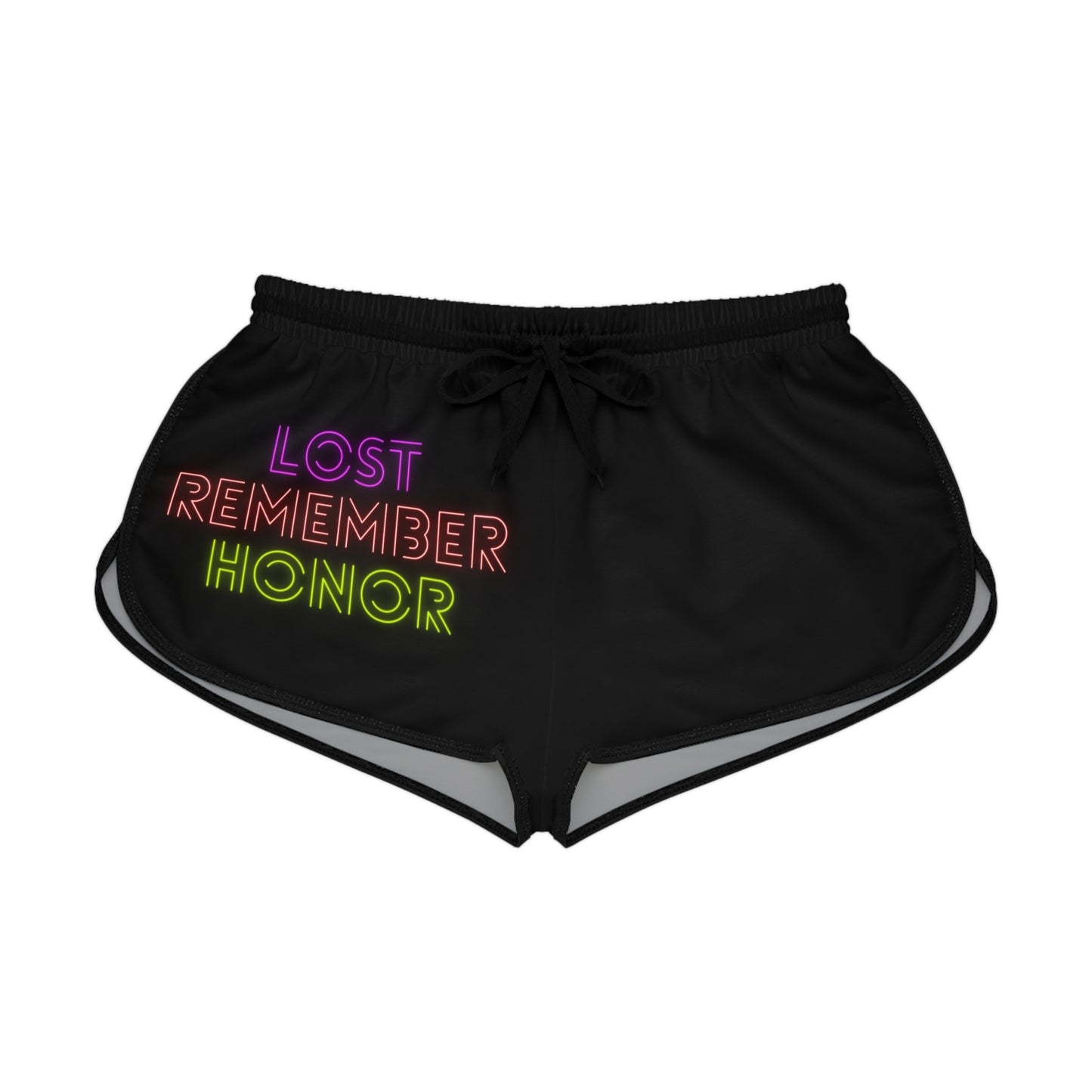 Women's Relaxed Shorts: Lost Remember Honor Black