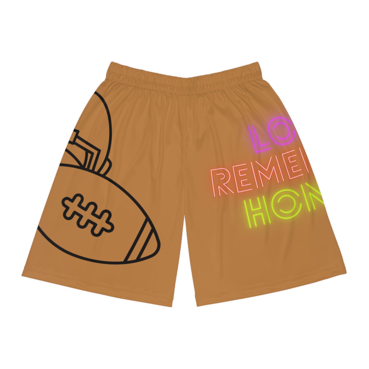 Basketball Shorts: Football Lite Brown