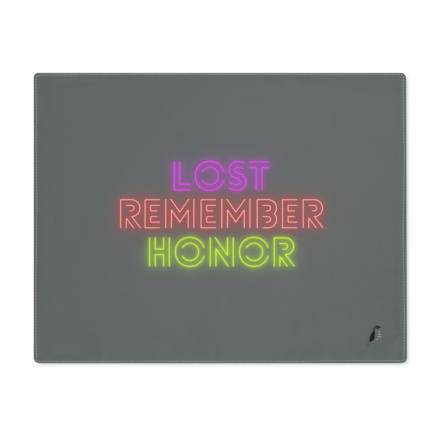 Placemat, 1pc: Lost Remember Honor Dark Grey