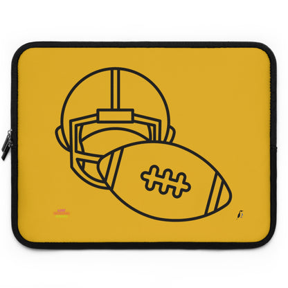 Laptop Sleeve: Football Yellow