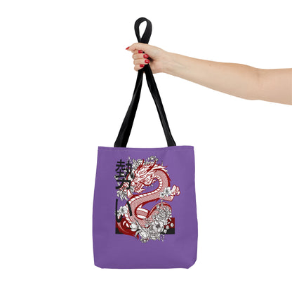 Tote Bag: Dragons Lite Purple