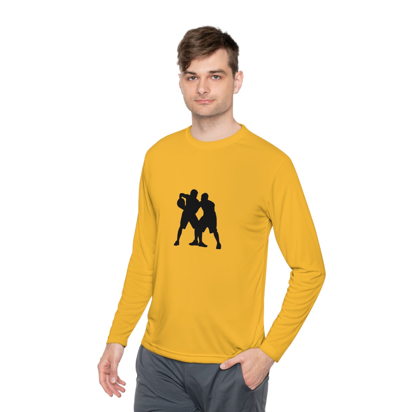 Lightweight Long Sleeve Tee: Basketball #1