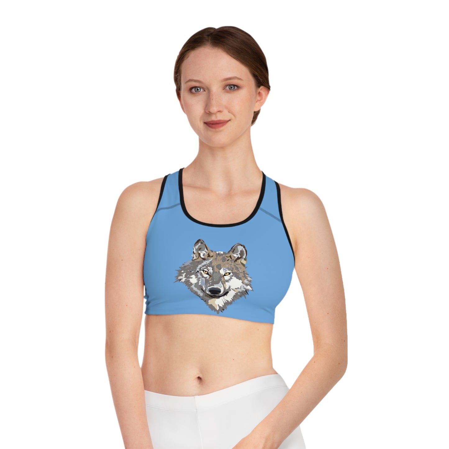 Sports Bra: Wolves Lite Blue