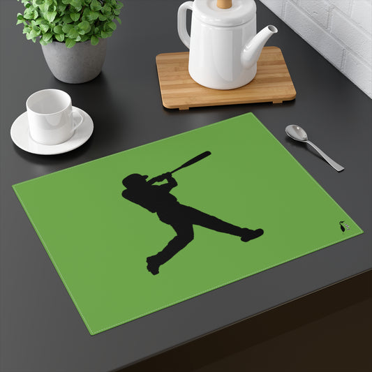 Placemat, 1pc: Baseball Green