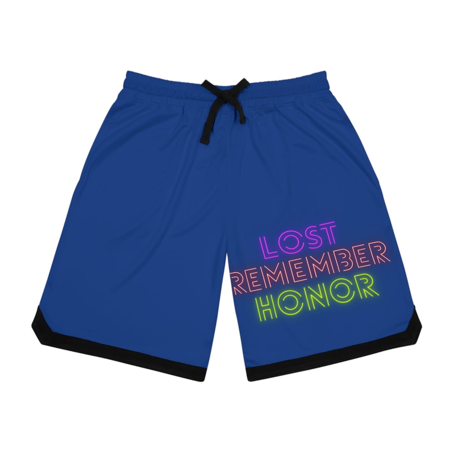 Basketball Rib Shorts: Lost Remember Honor Dark Blue