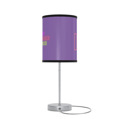 Lamp on a Stand, US|CA plug: Fight Cancer Lite Purple 