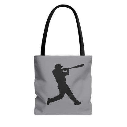 Tote Bag: Baseball Grey