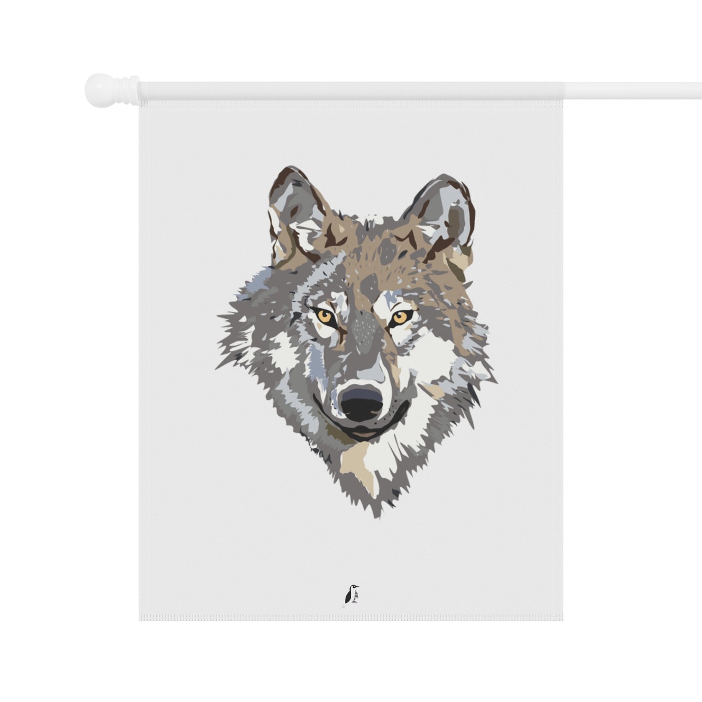 Garden & House Banner: Wolves White