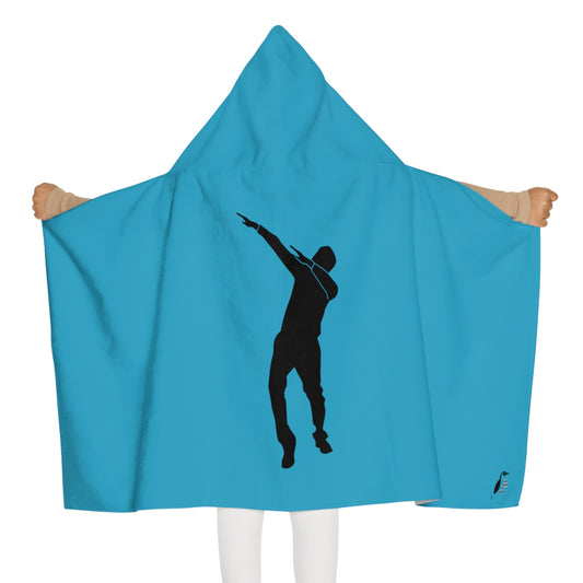 Youth Hooded Towel: Dance Turquoise
