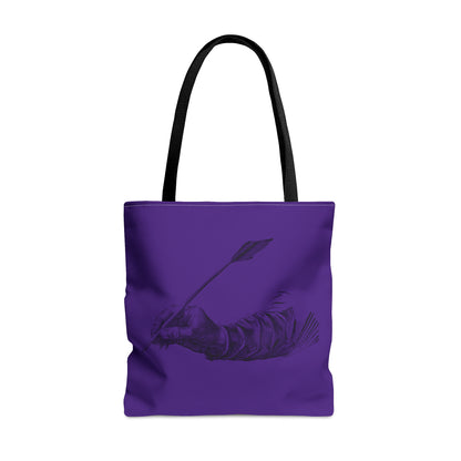 Tote Bag: Writing Purple