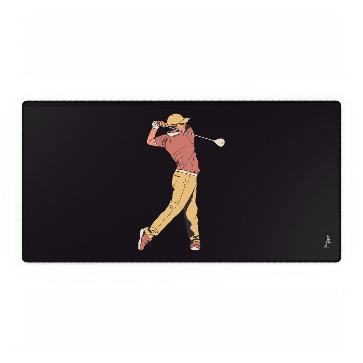 Desk Mats: Golf Black