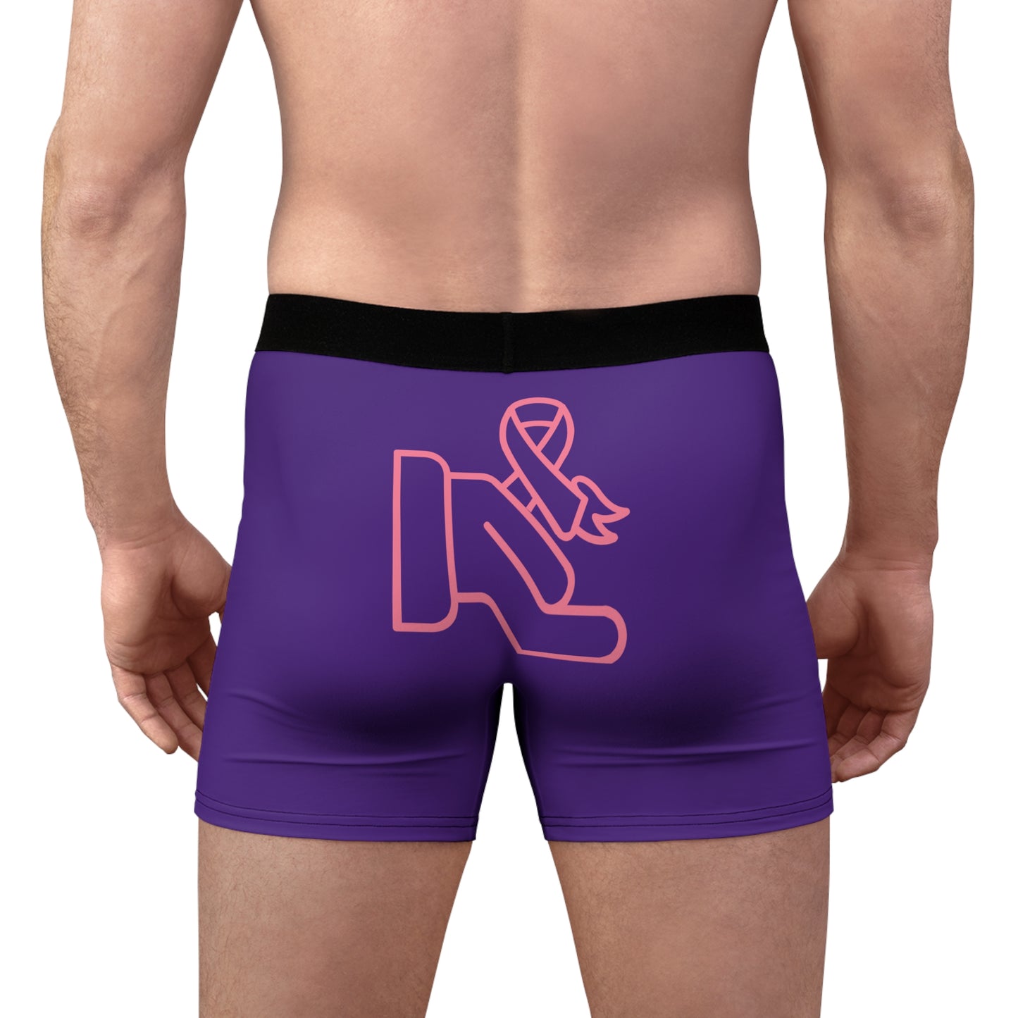 Men's Boxer Briefs: Fight Cancer Purple