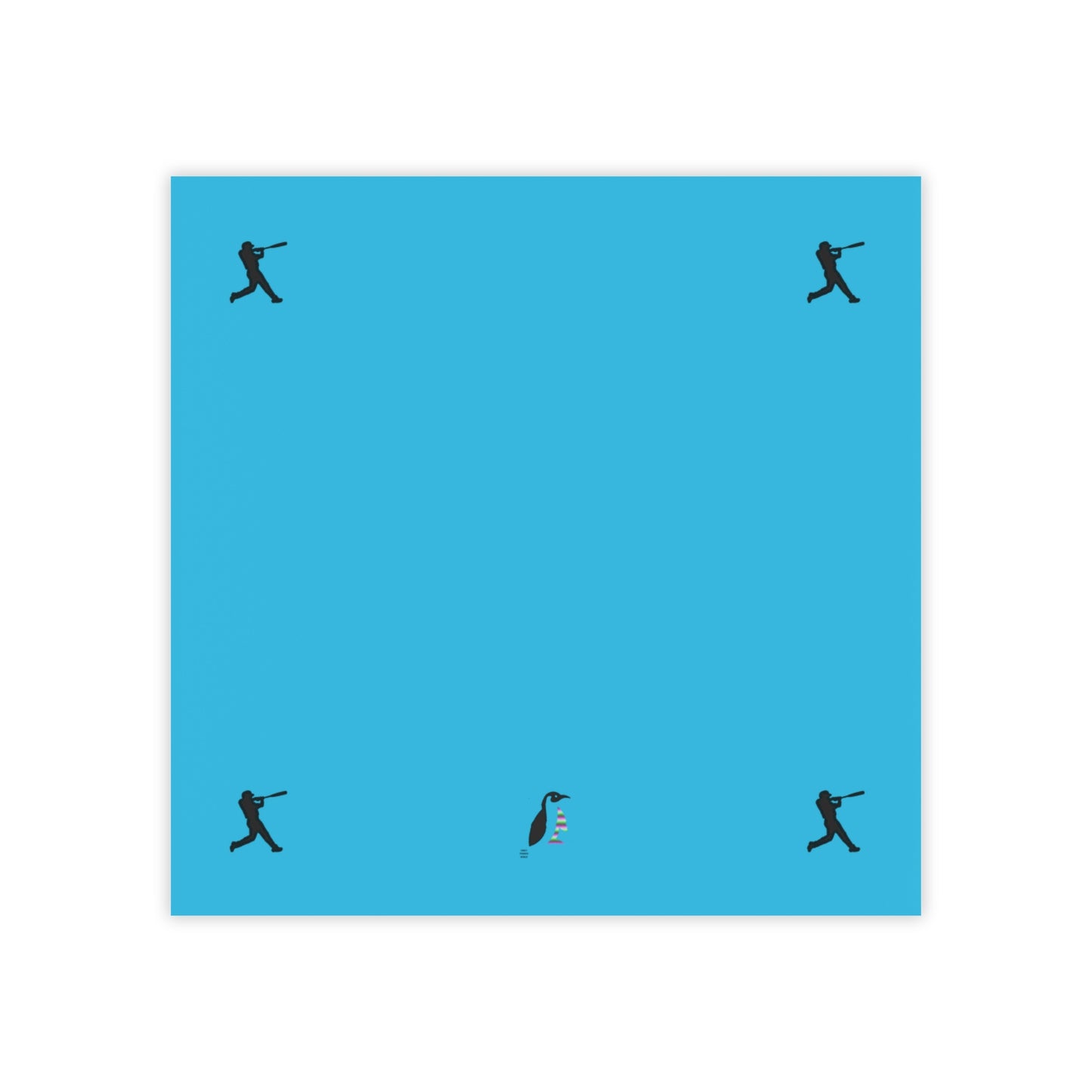 Post-it® Note Pads: Baseball Turquoise