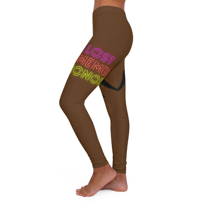 Women's Spandex Leggings: Wrestling Brown