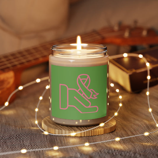Scented Candle, 9oz: Fight Cancer Green