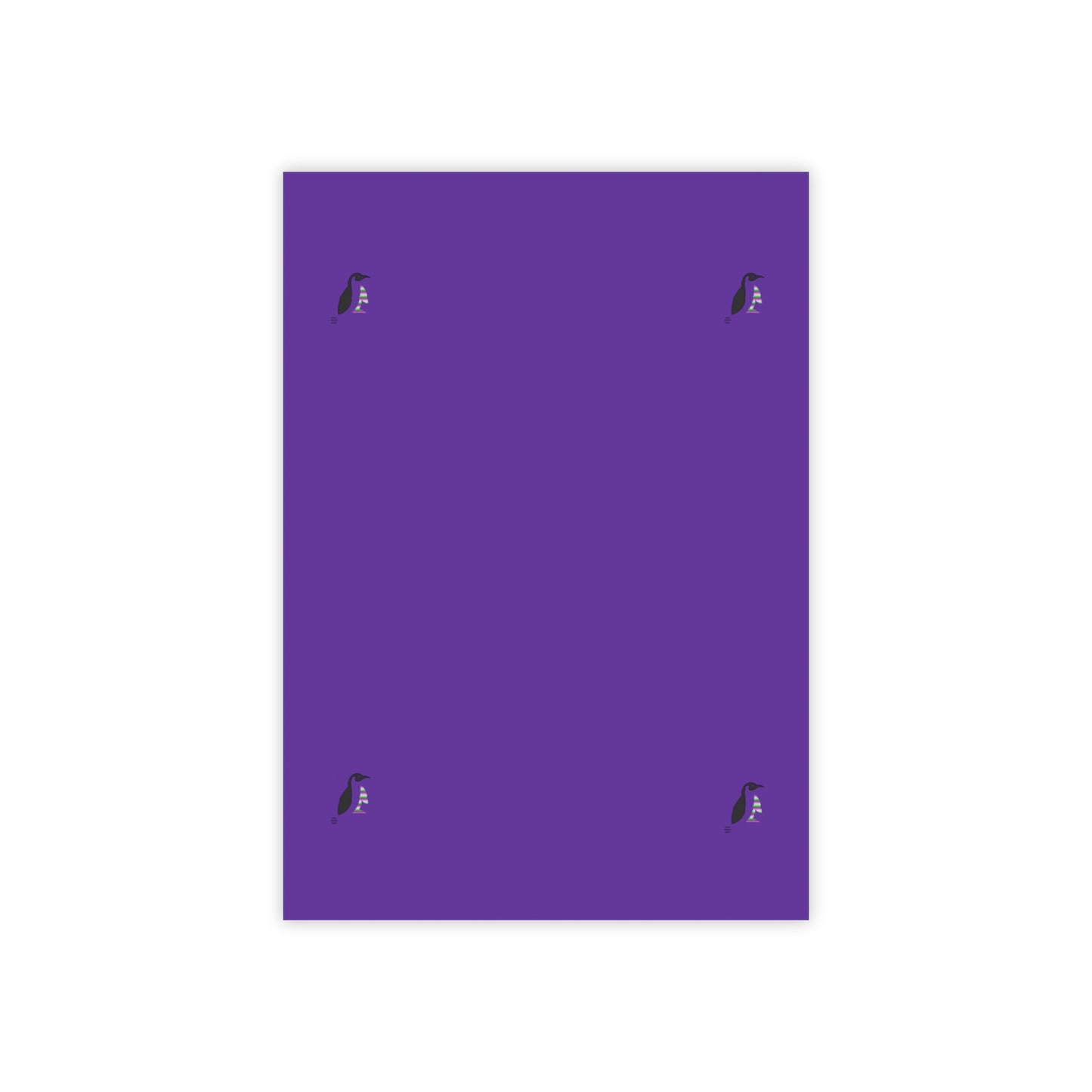 Post-it® Note Pads: Crazy Penguin World Logo Purple