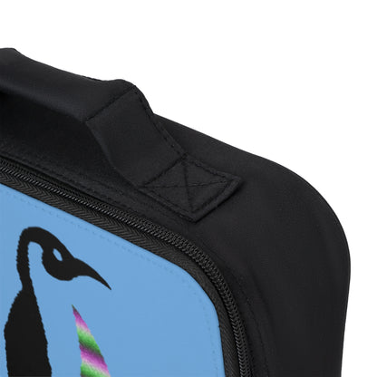 Lunch Bag: Crazy Penguin World Logo Lite Blue