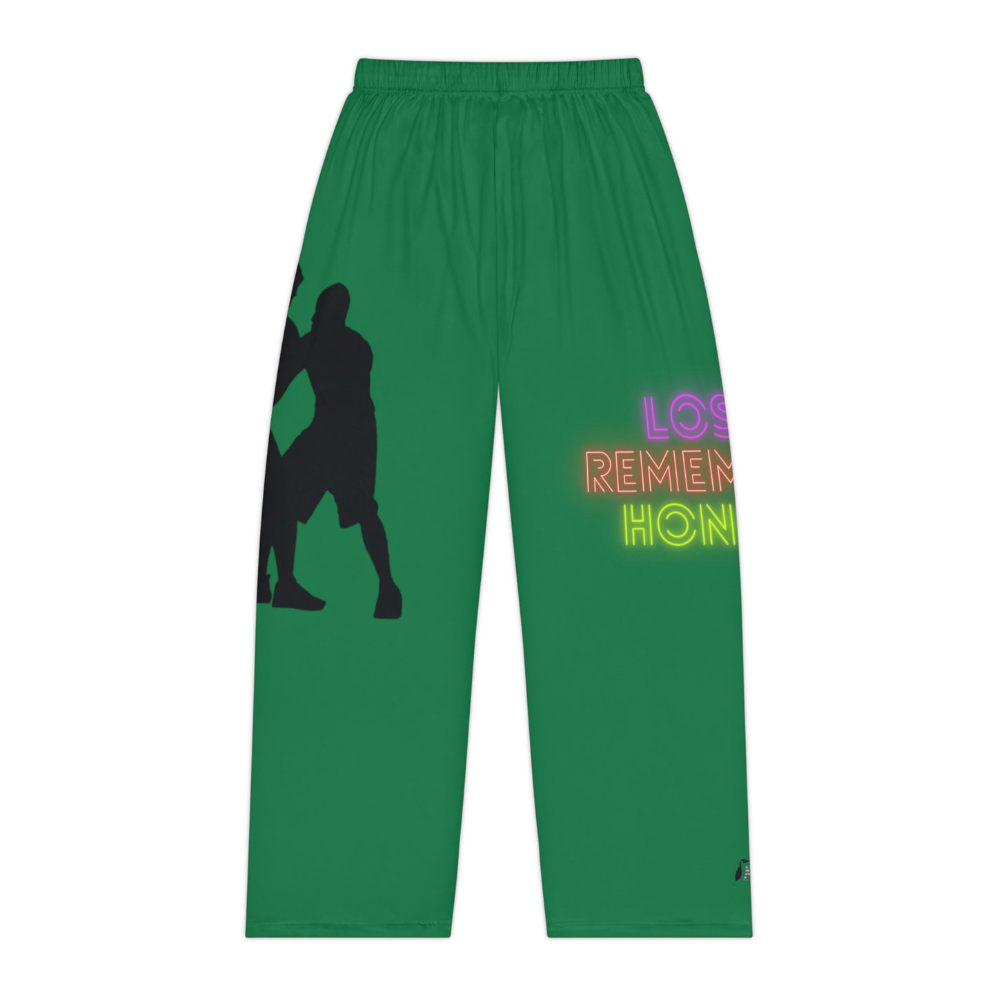 Women's Pajama Pants: Basketball Dark Green