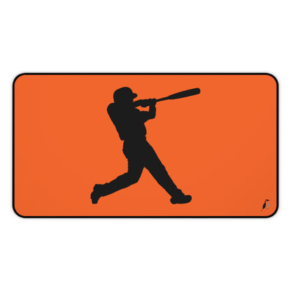 Desk Mat: Baseball Orange