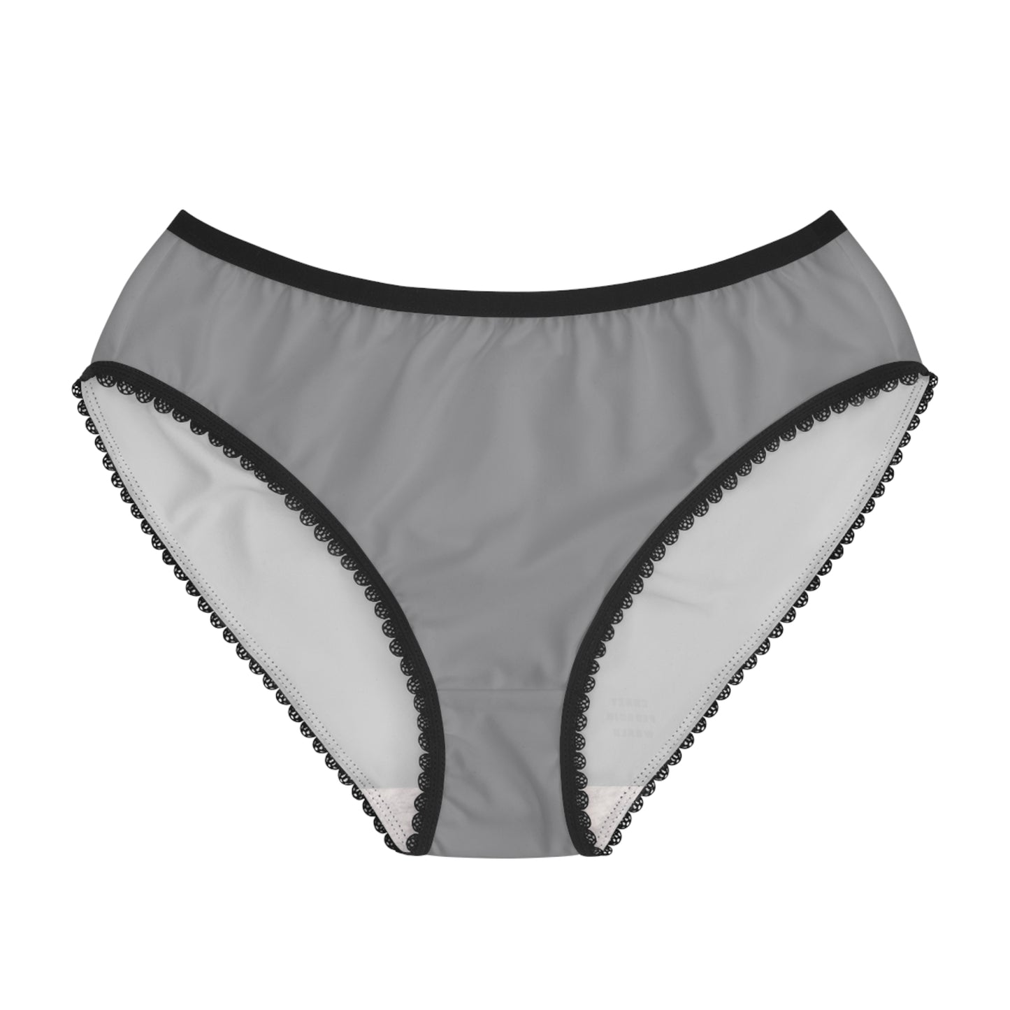 Women's Briefs: Crazy Penguin World Logo Grey