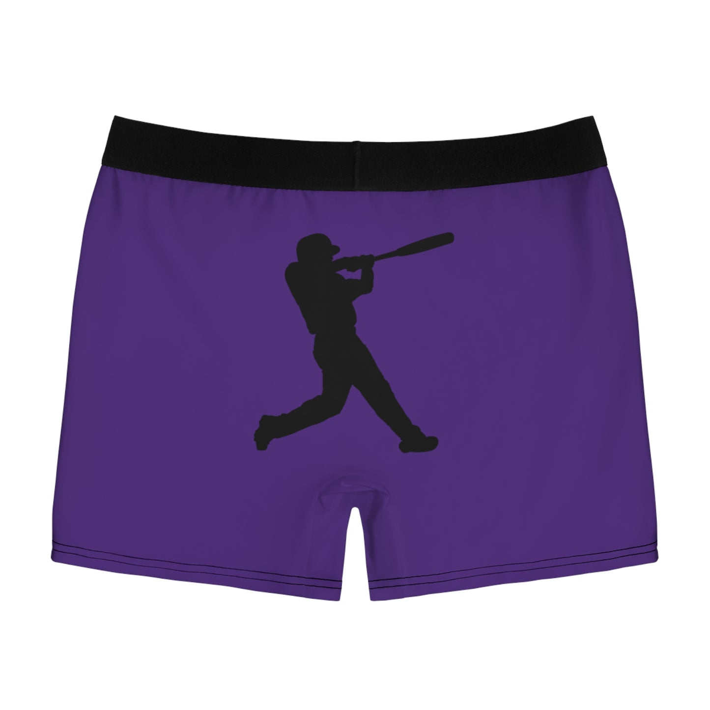 Men's Boxer Briefs: Baseball Purple