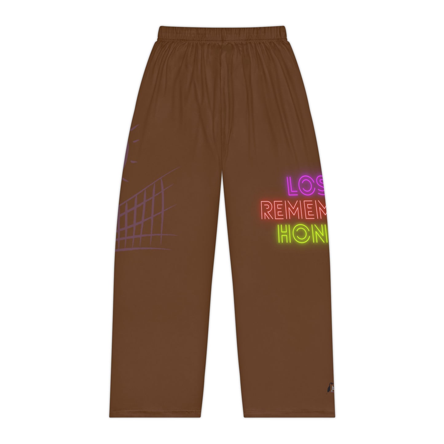 Pambabaeng Pajama Pantalon: Volleyball Brown 