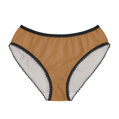 Women's Briefs: Crazy Penguin World Logo Lite Brown