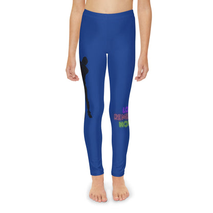 Youth Full-Length Leggings: Dance Dark Blue