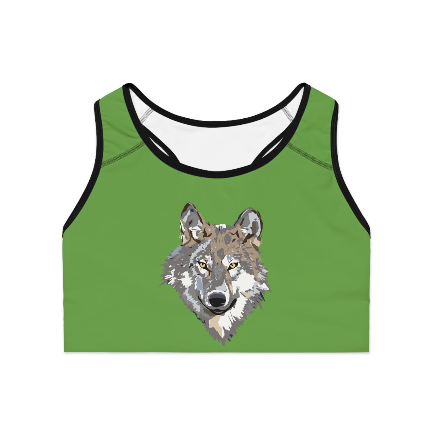 Sports Bra: Wolves Green