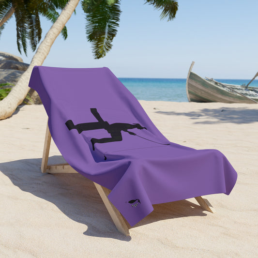 Beach Towel: Fishing Lite Purple