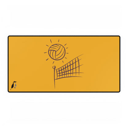 Desk Mats: Volleyball Yellow