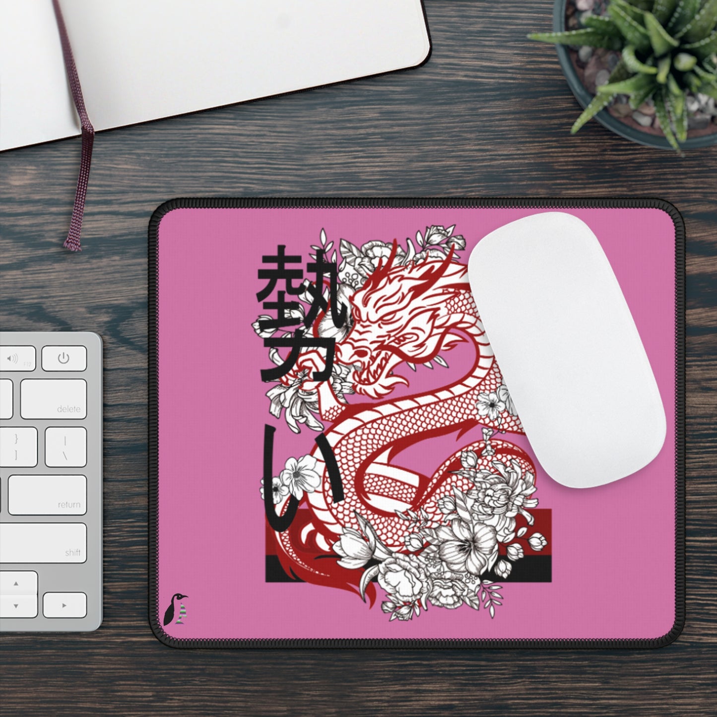 Gaming Mouse Pad: Dragons Lite Pink