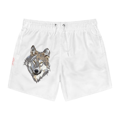 Swim Trunks: Wolves White