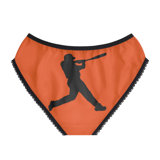 Women's Briefs: Baseball Orange