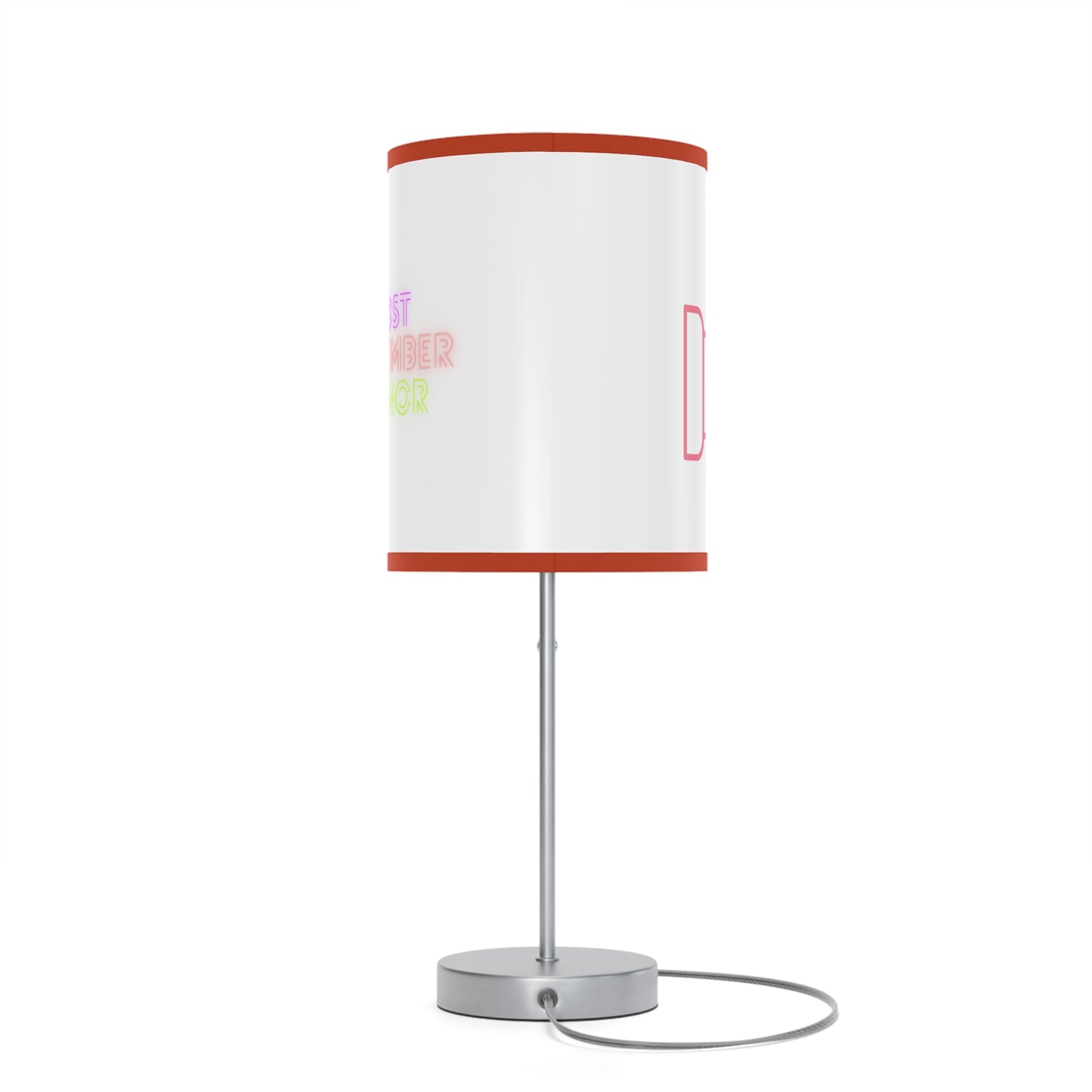 Lamp on a Stand, US|CA plug: Fight Cancer White