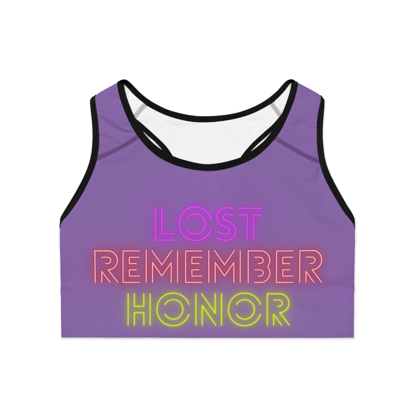 Sports Bra: Lost Remember Honor Lite Purple