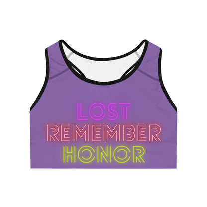 Sports Bra: Lost Remember Honor Lite Purple