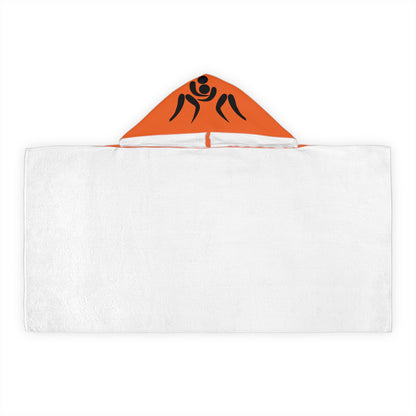 Youth Hooded Towel: Wrestling Orange