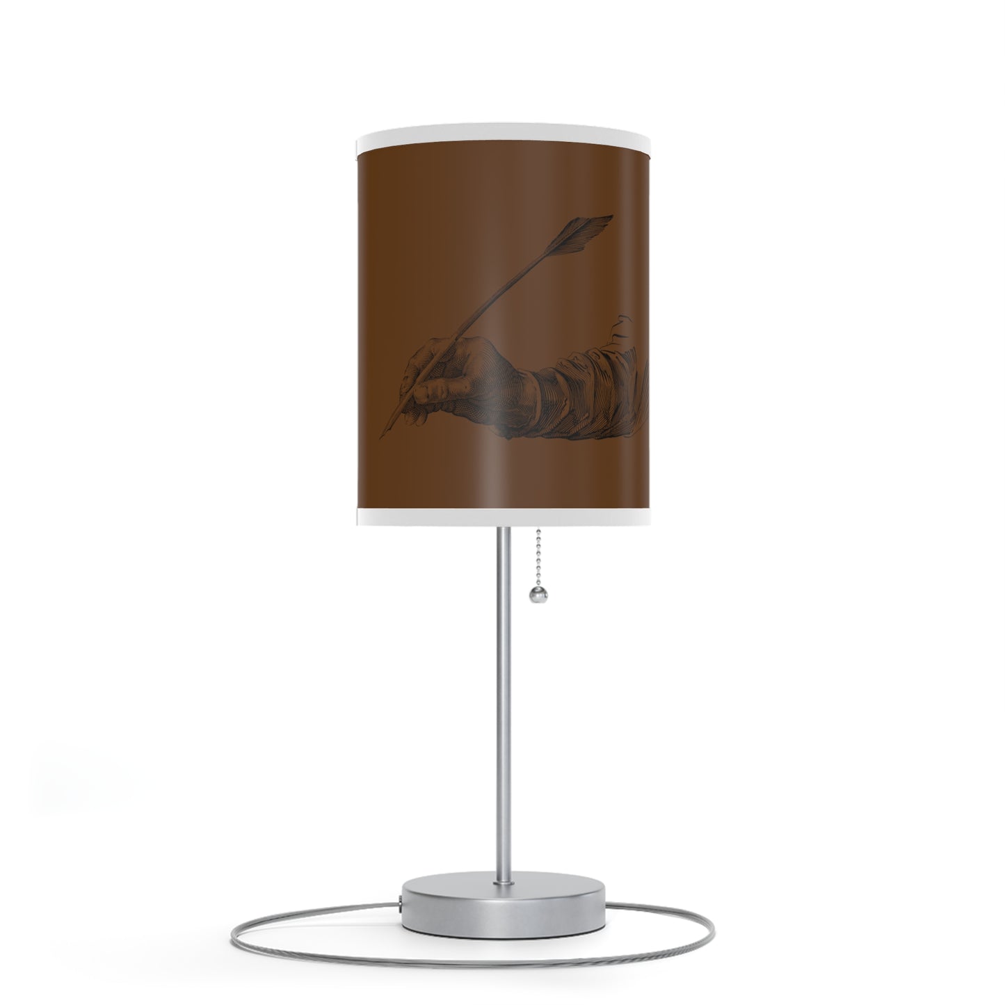 Lamp on a Stand, US|CA plug: Writing Brown