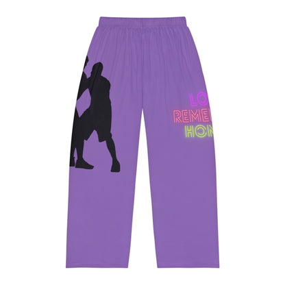 Men's Pajama Pants: Basketball Lite Purple