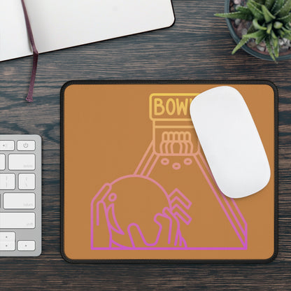 Gaming Mouse Pad: Bowling Lite Brown