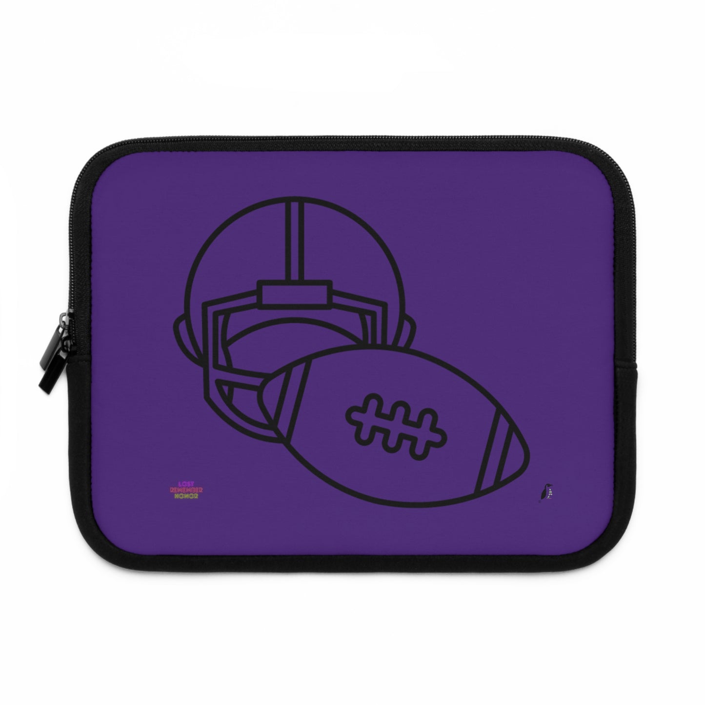 Laptop Sleeve: Football Purple