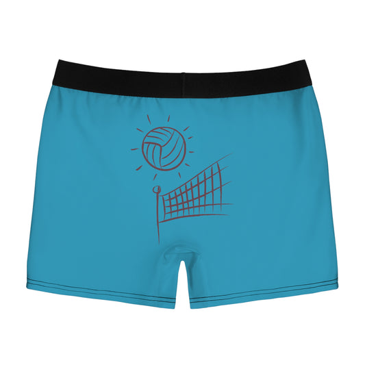 Men's Boxer Briefs: Volleyball Turquoise