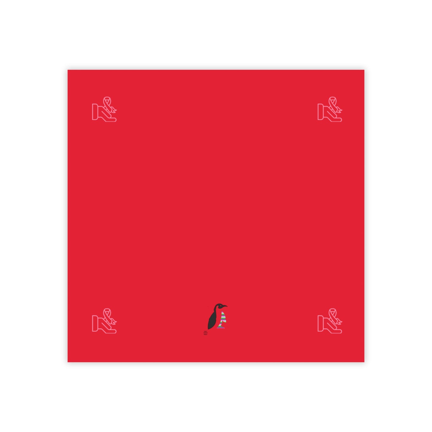 Post-it® Note Pads: Fight Cancer Dark Red