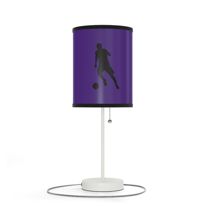 Lamp on a Stand, US|CA plug: Soccer Purple