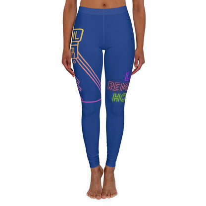 Women's Spandex Leggings: Bowling Dark Blue